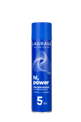 LA GRASE HI, Power лак д/волос 225мл